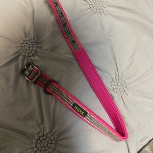Pink and Gray Adjustable Collar
